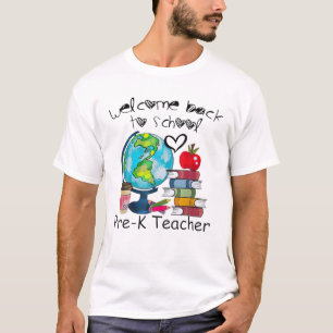 Camiseta Bem-Vindo De Volta À Escola, Professor Mundial Pré
