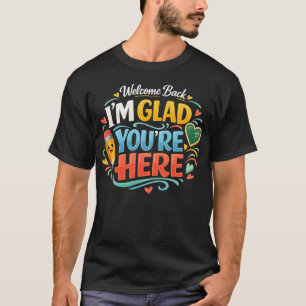 Camiseta Bem-vindo de Volta à Escola Professor Primeiro Dia