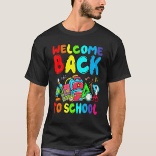 Camiseta Bem-Vindo De Volta À Escola Professora Da Esquadra