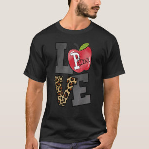 Camiseta Bem-vindo de volta à pré-escola Apple Love Profess