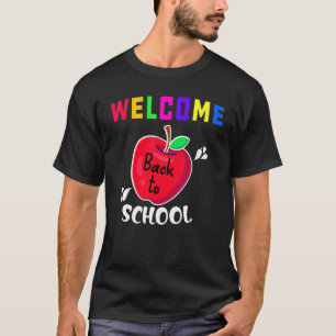 Camiseta Bem-vindo de Volta ao Boletim Informativo da Escol