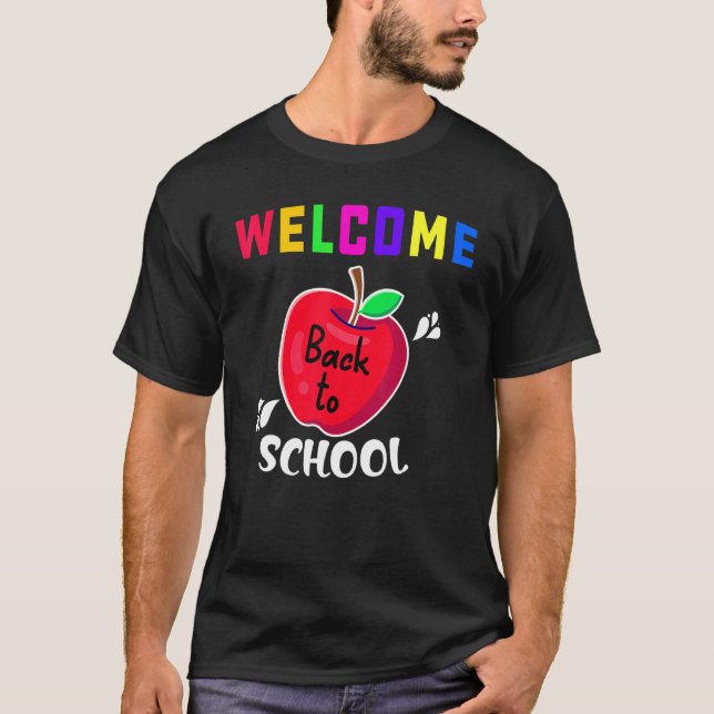 Camiseta Bem-vindo de Volta ao Boletim Informativo da Escol (Frente)