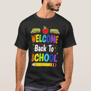 Camiseta Bem-vindo de Volta ao Boletim Informativo da Escol