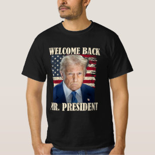 Camiseta Bem-vindo de Volta Sr Presidente Donald Trump Vitó