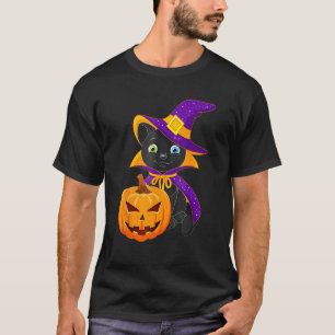 Camiseta Bem-vindo Gato de Chapéu Feliz Halloween 2023 Rost