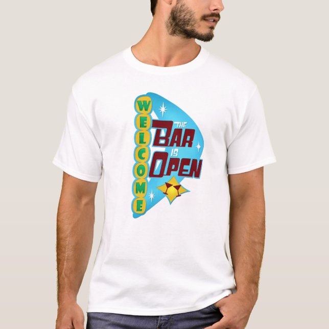 Camiseta Bem-vindo, o Bar está aberto (Frente)