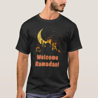 Camiseta Bem-vindo ramadan Iftar tempo sagrado mês
