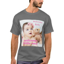 Bem-vindo Texto de Bebê Imagem Personalizado Cinza
