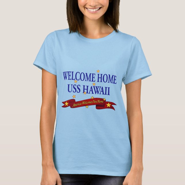 Camiseta Bem-vindo USS Hawaii (Frente)
