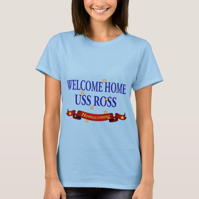 Camiseta Bem-vindo USS Lar Ross (Frente)