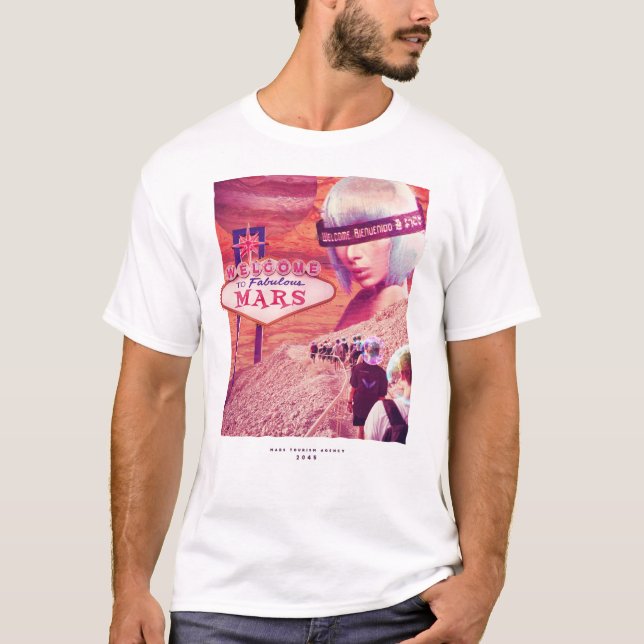 Camiseta bem-vindos à alienígena engraçada de mars (Frente)