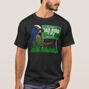 Camiseta Bem-vindos a Má Cidade de Pássaros Eu Pionus Branc