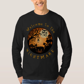 Camiseta Bem-vindos ao Pesadelo do Halloween Pumpkin Person