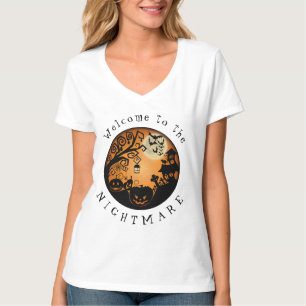 Camiseta Bem-vindos ao Pesadelo do Halloween Pumpkin Person