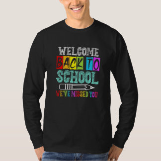Camiseta Bem-vindos de Volta à Escola Alunos Professor Meni