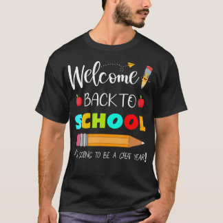 Camiseta Bem-vindos de Volta às Aulas Professores Alunos Pr