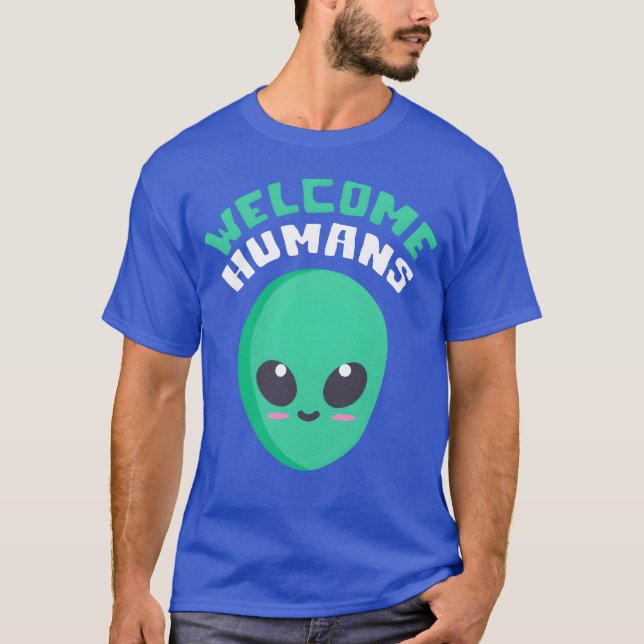 Camiseta Bem-vindos Humanos citação amigo (Frente)