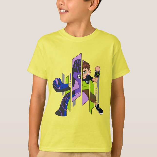 Camiseta Ben 10 Atualizar Transformação de DNA (Frente)