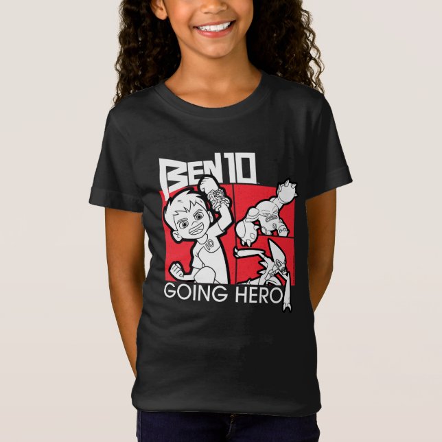 Camiseta Ben 10 indo para o herói (Frente)