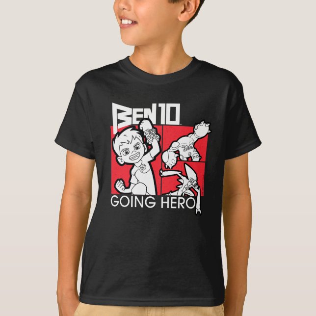 Camiseta Ben 10 indo para o herói (Frente)