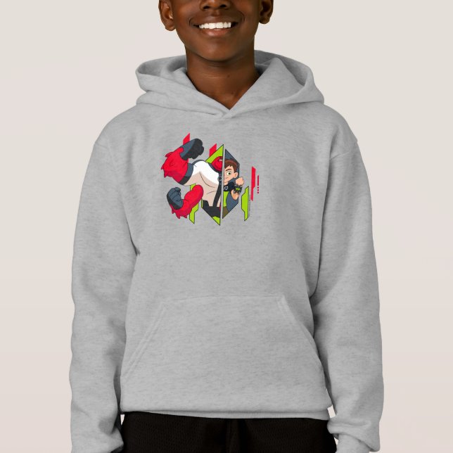 Camiseta Ben 10 Transformação de DNA em Quatro Braços (Frente)