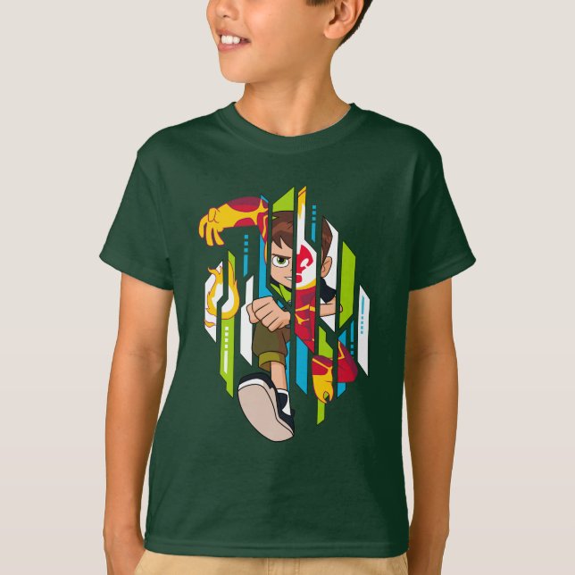 Camiseta Ben 10 Transformação do DNA do Heatblast (Frente)