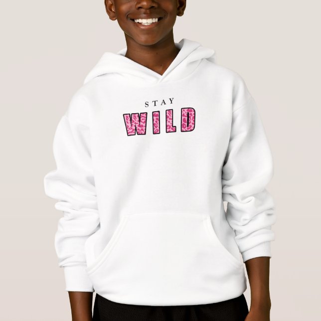 Camiseta ben azelart stay wild hoodie (Frente)