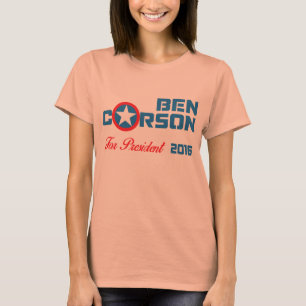 Camiseta Ben Carson para o presidente 2016