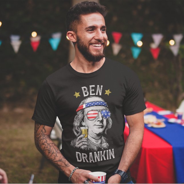 Camiseta Ben Darnkin Funny 4th july (Criador carregado)