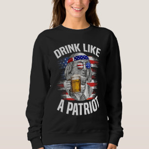 Camiseta Ben Drankin 4 De Julho Bebe Como Um Patriota Usa F