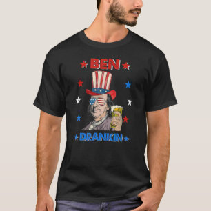 Camiseta Ben Drankin 4 De Julho Benjamin Franklin Men Amer