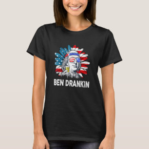 Camiseta Ben Drankin 4 De Julho Benjamin Franklin Men Wome