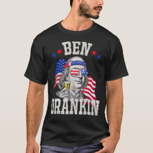 Camiseta Ben Drankin 4 de julho Benjamin Franklin Men Wome
