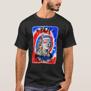 Camiseta Ben Drankin' 4 De Julho Dia Da Independência Tie D
