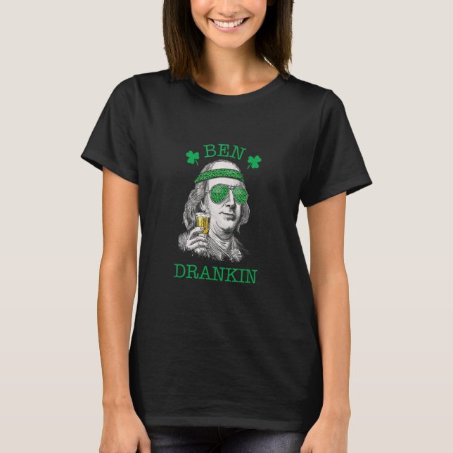 Camiseta Ben Drankin Lucky Dia de São Patrício (Frente)