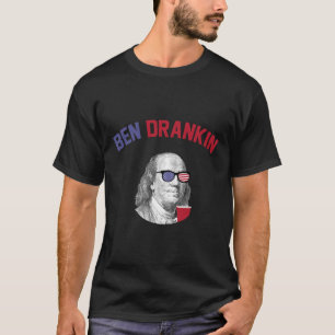 Camiseta Ben Drankin T Shirt Quarto De Julho Drink Patrióti