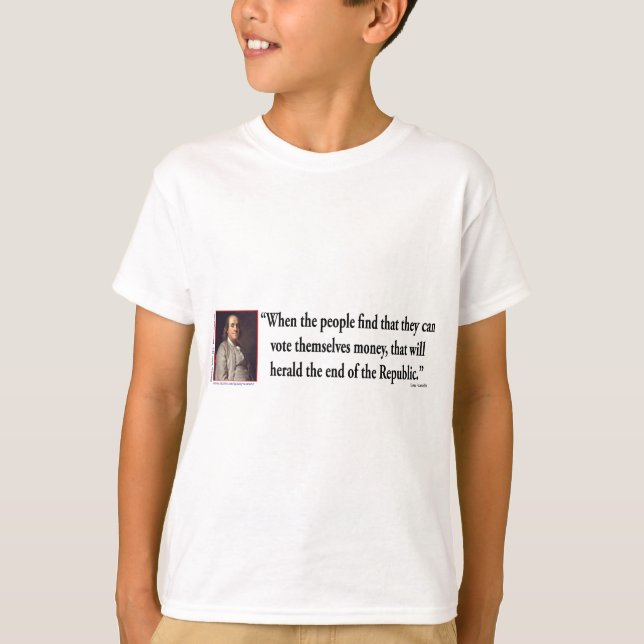 Camiseta Ben Franklin na Democracia (Frente)