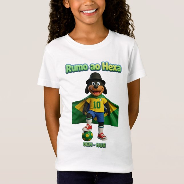 Camiseta Ben-Hur Craque 10 com Capa da Bandeira (Frente)