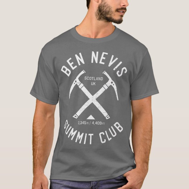 Camiseta Ben Nevis Summit Club I escalou Ben Nevis (Frente)