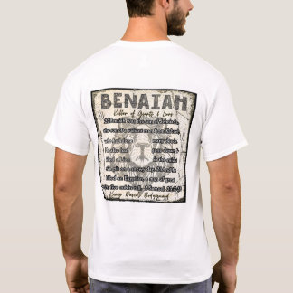 Camiseta Benaiah, Guarda-costas do Rei David 2 Samuel 23:20
