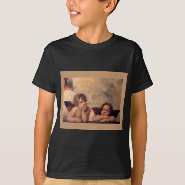 Camiseta Bênção da fé de Raphael da fé do anjo bonito (Frente)