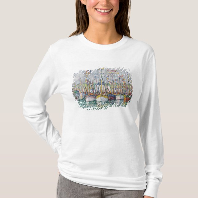 Camiseta Bênção da frota do atum em Groix, 1923 (Frente)