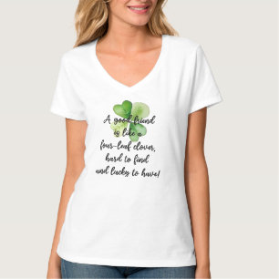 Camiseta Bênção Irlandesa Tradicional com Desenho de Trevo