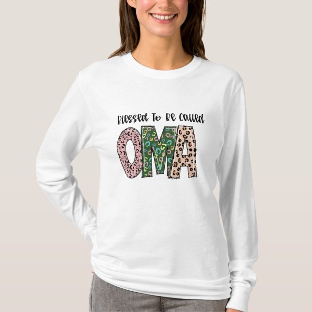 Camiseta "Bênção ser chamada de OMA (Frente)