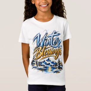 Camiseta Bênçãos de Inverno Família Personalizada Homens Mu