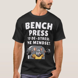 Camiseta Bench Pressione Para Desligar - Enfatize O Mouse D