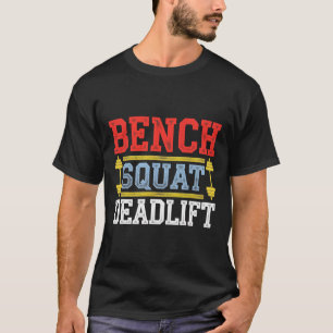 Camiseta Bench Squat Deadlevantar Barbell Bodybuilding 1