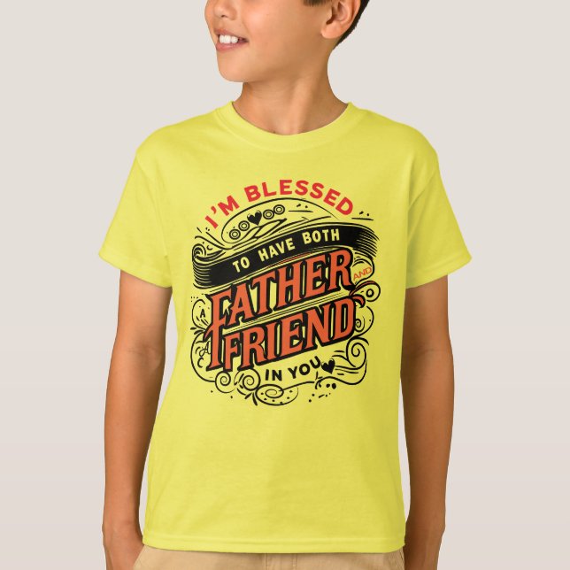CAMISETA BÊNCIAS DUAS VEZES — PAI E AMIGO (Frente)