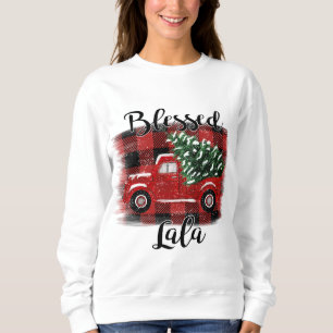 Camiseta Bendê Lala Red Truck Natal vintage Tree