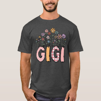 Camiseta Bendita por ser chamada de Gigi Floral Dia das Mãe